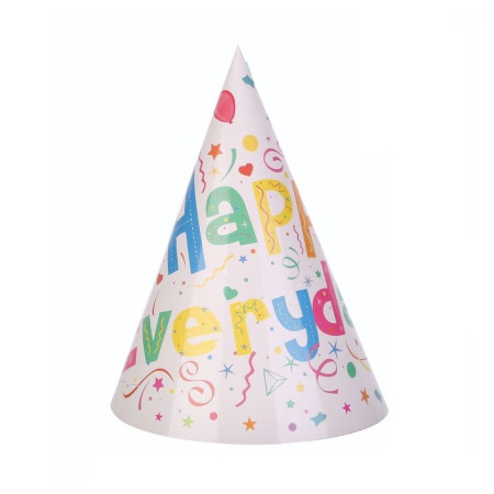 Set 6 Coifuri Happy Everyday, Cyrax, pentru Petrecere, 20x14 cm, Multicolor