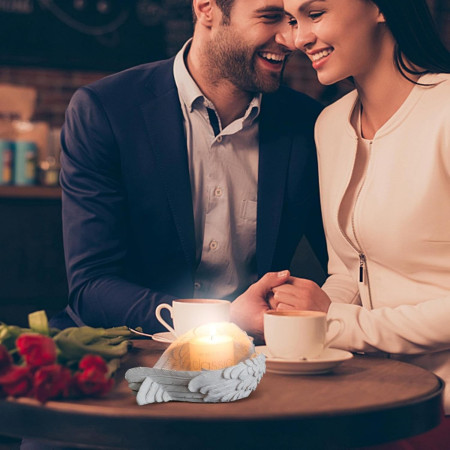 Lumanare Decorativa,  din Parafina, Cilindrica, Fara Fum si Fara Parfum, 5 x 7.5 cm, 130 g, Ardere 36h, Ivory Alb