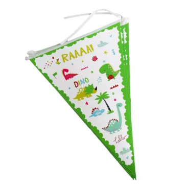 Set 10 Stegulete Tip Banner, Cyrax, Colectia Dino Park, 28.5 x 20 cm, din Hartie Cretata, Multicolor