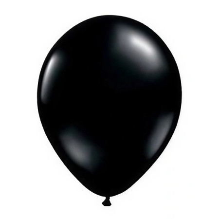 Set 10 Baloane din Latex, Cyrax, Model Party Confetti, 5 x Confetti, 5 x Negru, 25 cm, 2.2g