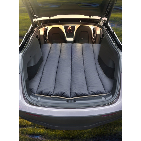 Saltea Speciala de Calatorie,  Tesla Model Y / 3, pentru Camping, Portbagaj, Spate, pentru Dormit in Aer Liber, Geanta si Perna Incluse, Gri