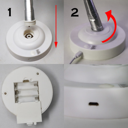 Lampa de veghe LED cu baterii si USB,  Model Copac din cupru, Multicolor