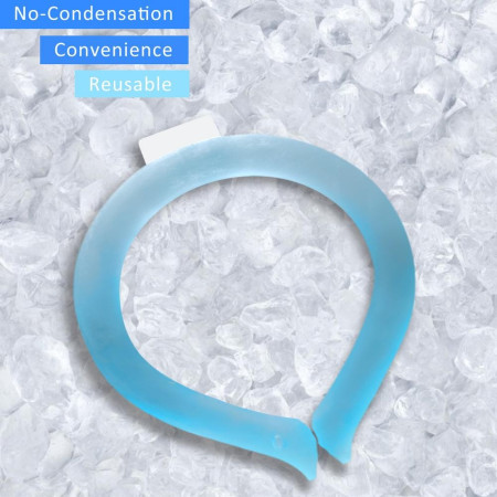 Dispozitiv De Racorire Tip Guler,  Pentru Scaderea Temperaturii Corpului, Cu Racire Rapida, Reutilizabil, Non-Toxic, TPU, Diametru de 120 mm