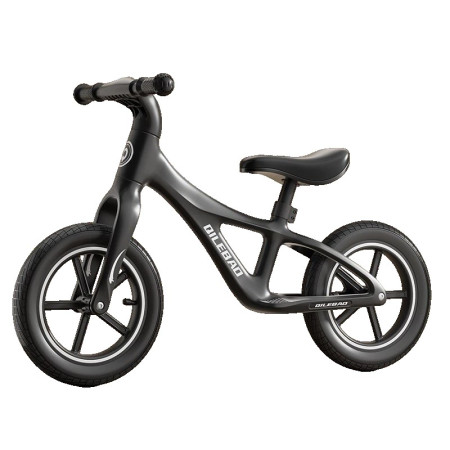 Bicicleta pentru Copii, Cyrax, Fara Pedale, Pentru 2-6 Ani, 2 Roti Silentioase, Sa Reglabila 43 - 58 cm, din Plastic si Fibra de Sticla, 88 x 56 x 43 cm, Negru