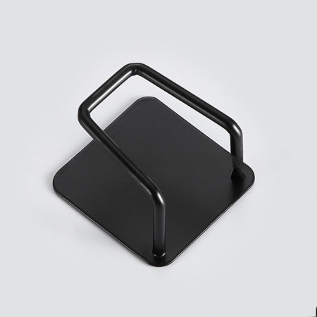 Organizator bucatarie Cyrax cu adeziv, carlig-suport pentru burete, accesorii bucatarie, 5x5x3,5 cm, otel inoxidabil, negru