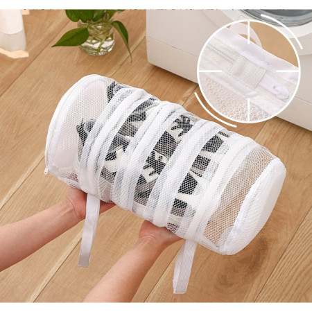 Sac pentru Spalare Incaltaminte,  pentru Masina de Spalat, 40 x 19 cm, Alb