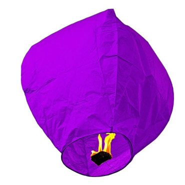 Lampion zburator, Cyrax, hartie biodegradabila, Mov