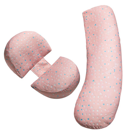 Set Perna pentru Gravide,  Husa Detasabila, Utilizare in Forma H si U, Reglabila, Latime Ajustabila, Proactive, Roz