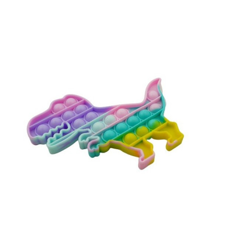Cyrax Jucarie Pop it Now & Flip it, Push Bubble Dinozaur Multicolor
