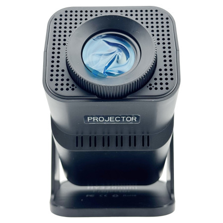 Video Proiector Portabil HY320 MINI,  Inteligent pentru Jocuri, Ultra HD 1920 x 1080, Wireless, Compatibil cu Android/iOS, AC, 17 x 10 x 9 cm, Negru