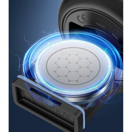 Claxon electric pentru bicicleta, Cyrax, rezistent la apa, 120 dB, albastru