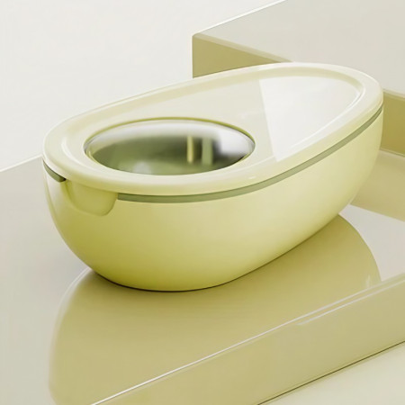 Cutie Taiat Pastile si Depozitare Medicamente,  Galbena, 8x5x2.65 cm, Compacta si Portabila, Ideala Pentru Calatorii