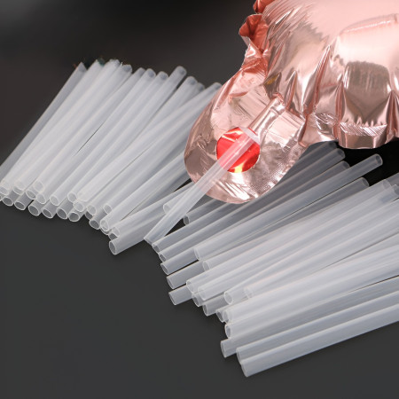 Pai din Plastic, pentru Umflarea Baloanelor din Folie, Cyrax, 8 cm, Transparente