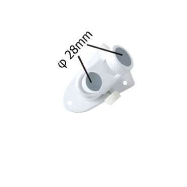 Baza pentru Suport de Steag,  2.8 cm, Alba