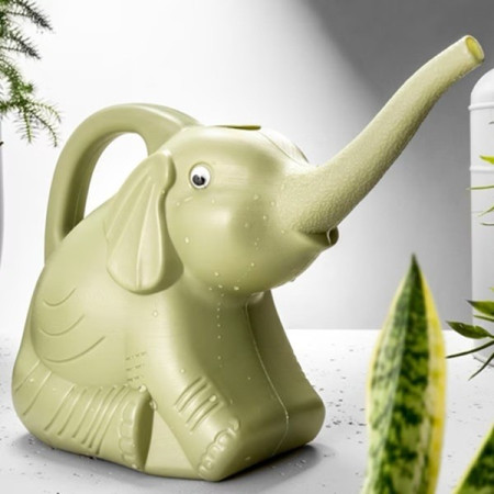 Stropitoare pentru Copii,  in forma de Elefant, 1500 mL, pentru Udat Plante, 19.5x17x11.8 cm, Verde