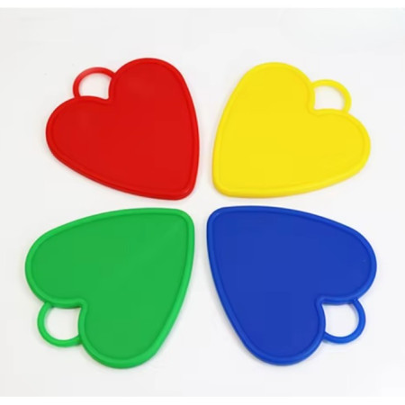 Set 4 Greutati pentru Baloanele cu Heliu, Cyrax, 32 grame, 8 grame Fiecare, Plastic, Forma Inima, Multicolor
