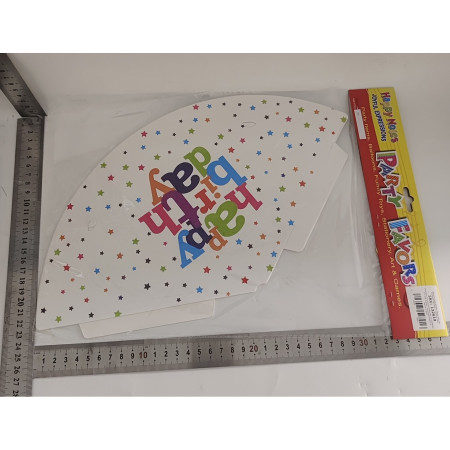 Set 6 Coifuri pentru Petrecere, Cyrax, Colectia Happy Birthday, Multicolor