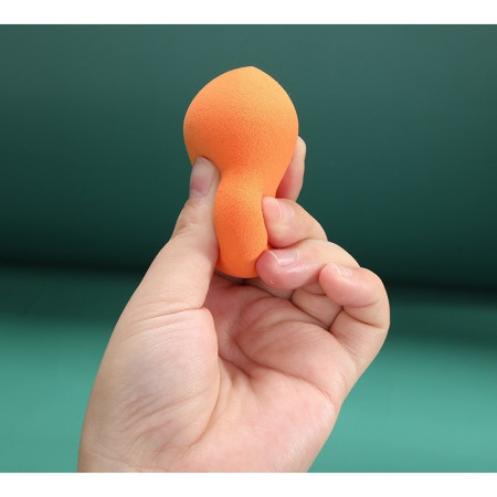 Set 2 Buretei de Machiaj, Cyrax, Puternic Absorbant, Utilizare Umeda si Uscata, din Poliuretan, 4 x 6 cm, Multicolor