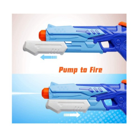 Pistol cu Apa pentru Copii, Rezervor, Pentru Piscina/Plaja, Cyrax, 6ani+,  Albastru, 300ML