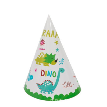 Set 6 Coifuri, Cyrax, Colectia Dino Park, 20 x 14 cm, din Carton, Multicolor