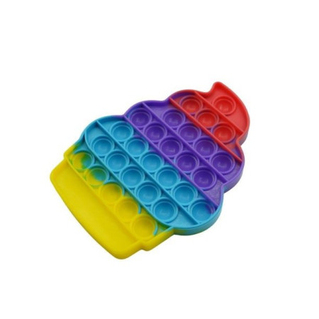 Cyrax Jucarie antistres din silicon, Pop it Now and Flip It, Briosa, Multicolor