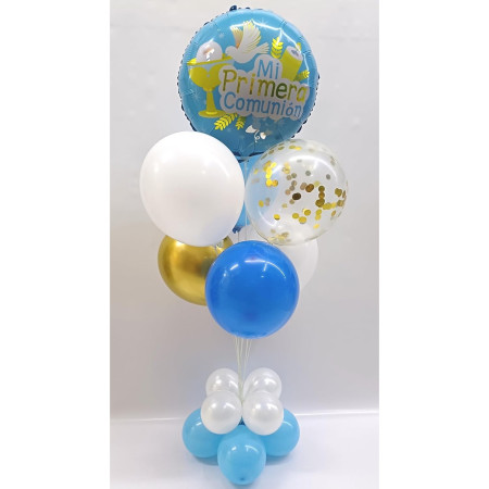 Suport pentru Baloane, Cyrax, cu Patru Straturi, pentru 9 Baloane, 80 cm, Transparent