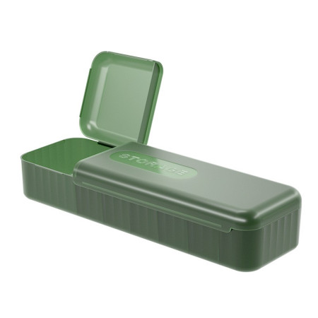Cutie Organizatoare pentru Cabluri,  din Plastic, 28 x 9 x 6 cm, Verde