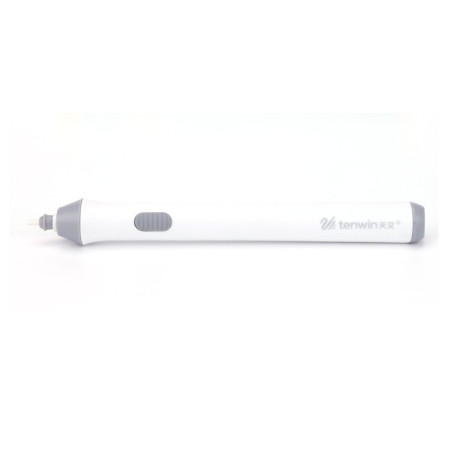 Radiera Electrica,  pentru Schite si Arta, Grosime Varf 3 mm/5 mm, Baterii 2 x AA (neincluse), din ABS, Alb