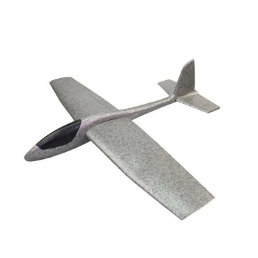 Avion Zburator, Cyrax, Tip Planor, 83 cm Lungime, +3 Ani, din Polistiren, Aruncare 10 - 30 m, Gri
