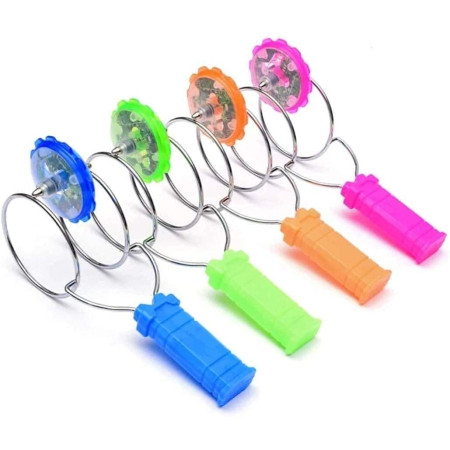 Jucarie Interactiva, Cyrax, Titirez Magnetic, cu Led, 19.8 x 5 cm, Portocaliu