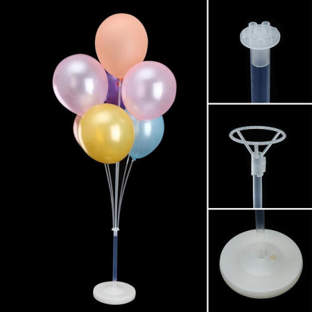 Suport pentru Baloane, Cyrax, cu Trei Straturi, pentru 7 Baloane, 1.3 m, Transparent