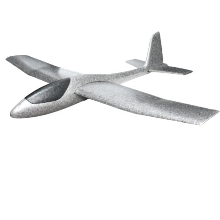 Avion Zburator, Cyrax, Tip Planor, 83 cm Lungime, +3 Ani, din Polistiren, Aruncare 10 - 30 m, Gri