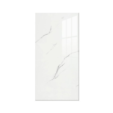 Set 10 Placi Tapet,  60 x 30 cm, Grosime 1.5 mm, din PVC, Model Imitatie de Marmura, Suprafata acoperita 1.8 mp, Alb