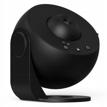 Lampa Tip Proiector Galaxie,  pentru Dormitor, Tematica Cer Instelat, Model Glob, HD, Rotire 360 de Grade, 13 Imagini, Incarcare USB, 5 W, 11.2x10.8x10.9 cm, Negru