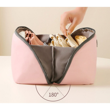 Geanta De Depozitare, Cyrax 3 In 1, Portabila, Pentru Lenjerie, Sutiene Si Sosete, Multi-Functionala, Pentru Bagaj, Calatorii Si Afaceri, 23 x 13 x 13, Roz