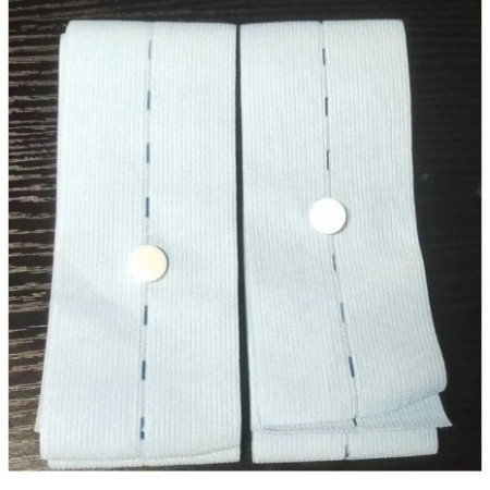 Set 2 Centuri de Monitorizare a Ritmului Cardiac Fetal,  Material Moale si Elastic, 6 x 130 cm, Albastru