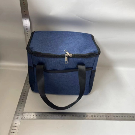 Geanta Termica Cyrax pentru Pranz, Compartimente Telefon si Tacamuri, Multifunctionala, Impermeabila, 24x18x21 cm, Albastru