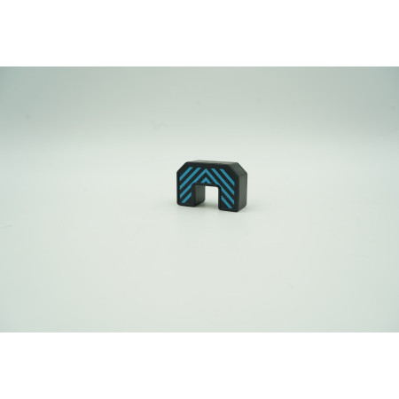 Cyrax Set inteligent de blocuri magnetice pentru copii, 7 piese, cutie depozitare, robotel, albastru