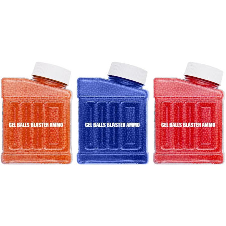Munitie, Cyrax, 20.000 Bile Gel pentru pistoale de jucarie Gel Blaster 7x6 cm, Albastru