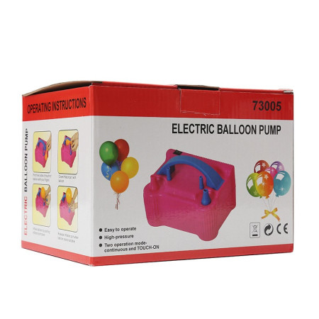 Cyrax Pompa Electrica Pentru Umflat Baloane, 600 W, Roz cu albastru,