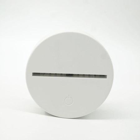 Lampa LED decorativa,  3D, Happy Birthday, cu USB si baterii, 20 cm inaltime, din material acril, lumina multicolora si telecomanda inclusa, alb