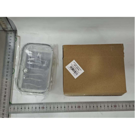 Savoniera Dubla,  2 Straturi, Instalare fara Perforare, Agatatoare Burete, 13.5 x 8.5 x 6 cm, Transparent