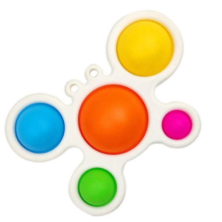 Jucarie Antistres Cyrax - Fidget Toy, Simple Dimple, Crab, Multicolor