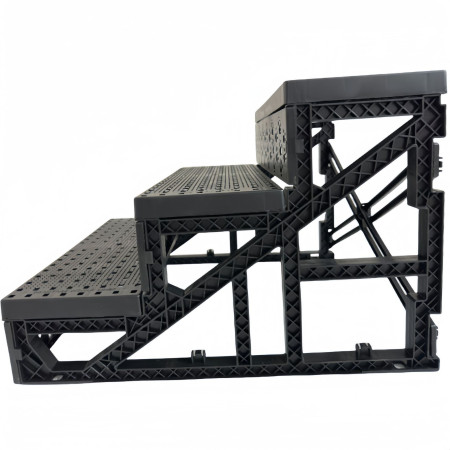 Scara pentru Animale de Companie,  Universal, Detasabil, 3 Trepte, 45x35x30 cm, Gri