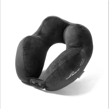 Perna de Calatorie,  Pentru Gat, din Bumbac, cu 4 Cocoase, Ajustabila, Gri