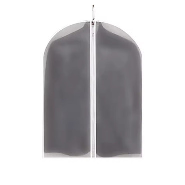 Set 5 Huse de Depozitare cu Fermoar,  pentru Haine, de Protectie, pentru Voiaj, Netesut, Rezistent la Praf, 60x80 cm, Transparent-Alb