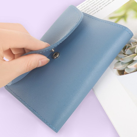 Set 16 Piese de Ingrijire Cosmetica, Cyrax, pentru Manichiura, Pedichiura, Fata, Geanta Organizatoare din Piele Ecologica Inclusa, Albastru