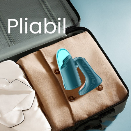 Aparat de Calcat Haine,  Aparat Portabil pentru Calcat Haine, Perfect pentru Calatorii, 20 x 10.5 x 8.7 cm, 1500 W, 220 V, Turcoaz