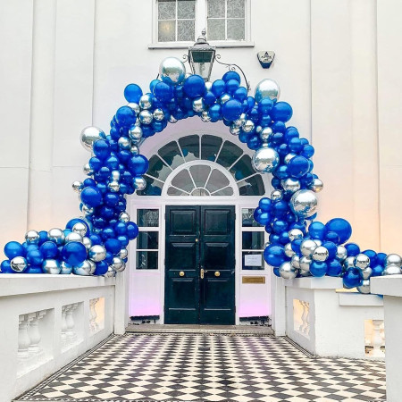 Set 12 Baloane, Cyrax, din Latex Standard, 30 cm, Albastru