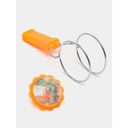 Jucarie Interactiva, Cyrax, Titirez Magnetic, cu Led, 19.8 x 5 cm, Portocaliu